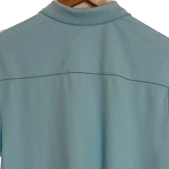 Tommy Bahama Aqua Blue Cotton Blend Polo Size Small - Picture 5 of 7